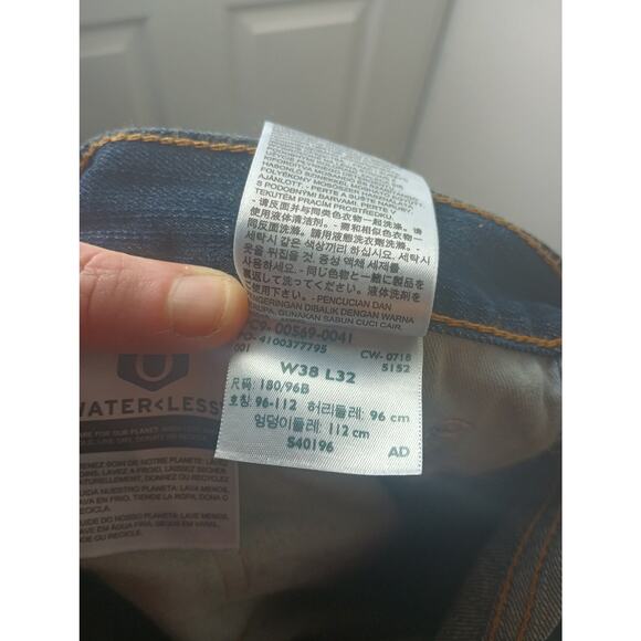 LEVI'S Mens 569 Loose Fit Straight Jeans W38 L32 Blue Cotton Baggy Streetwear - Picture 4 of 4